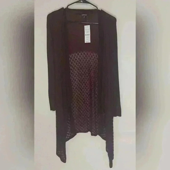 Hannah Open Front Cardigan Sweater, Size S - Picture 1 of 4